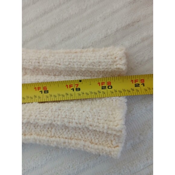 J.Crew Womens M Mock Neck Ivory Chenlle Knit Sweater Cozy Pullover - Picture 13 of 15